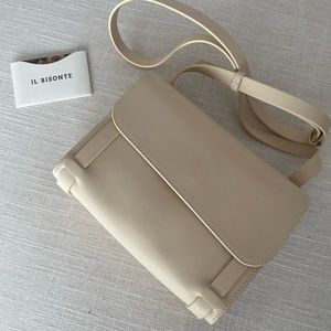 Il Bisonte Crossbody bag in beige, NEW